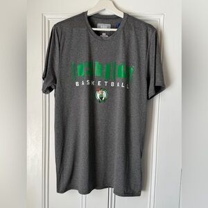 NWT NBA Men's Gray Boston Celtics Logo T-Shirt Basketball Size Large